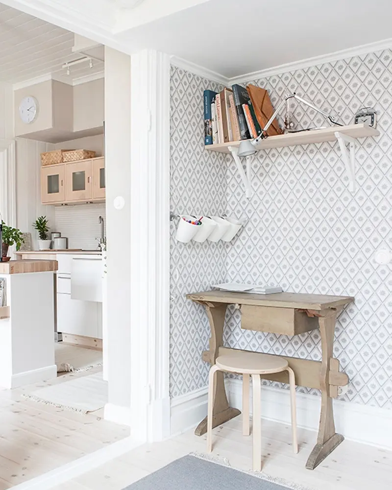 deco appartement scandinave blanc bois chambre enfant