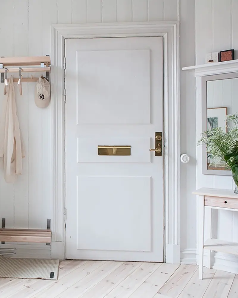 deco appartement scandinave blanc bois entree