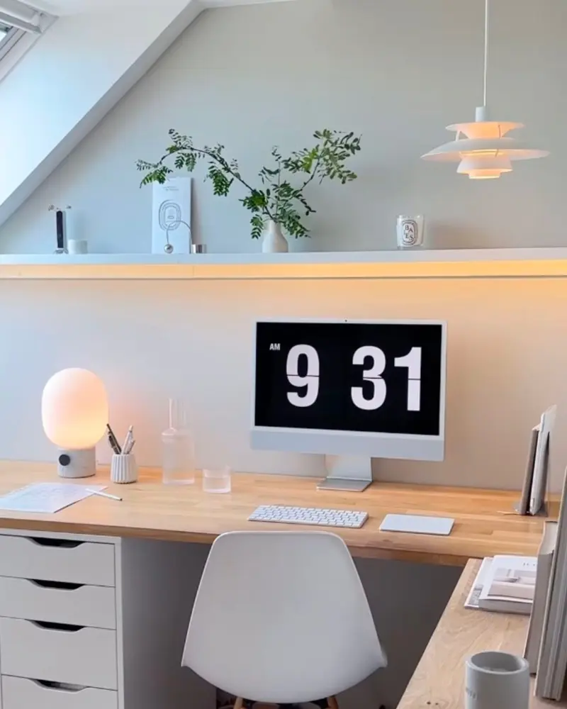 deco bureau éclairage