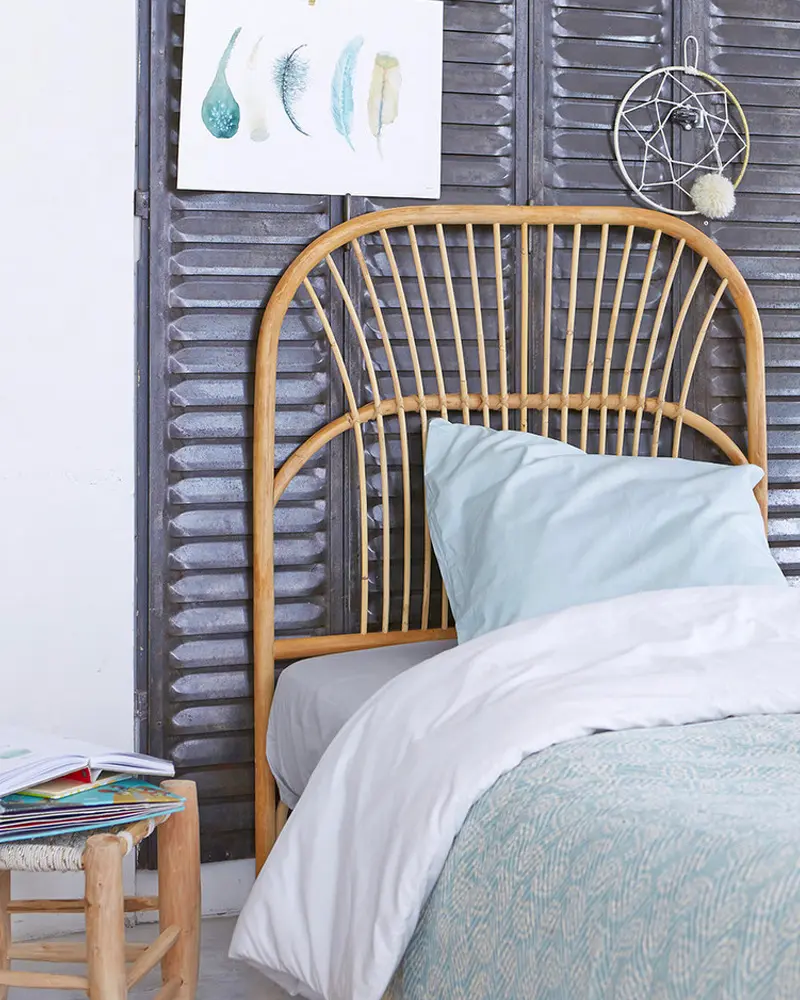 deco chambre enfant gris metal