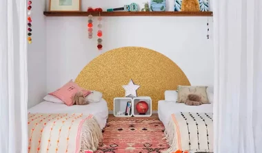deco chambre enfant dore