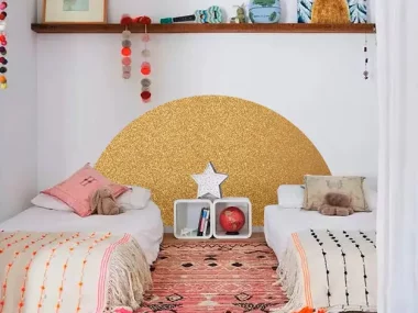 deco chambre enfant dore