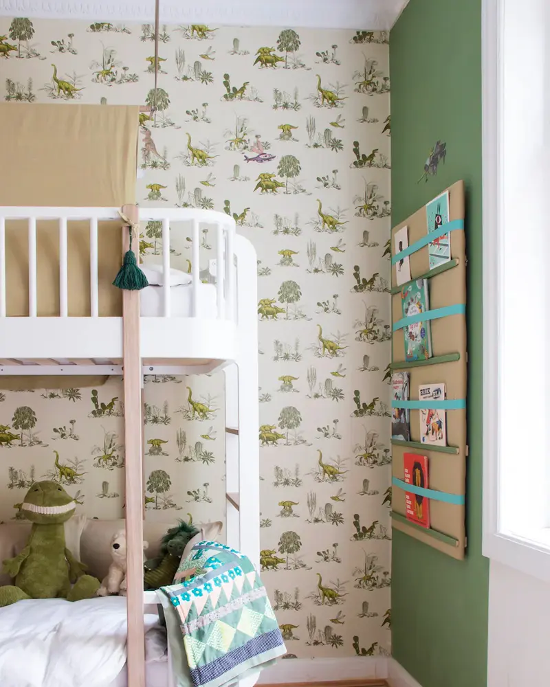 deco chambre enfant double dinosaure