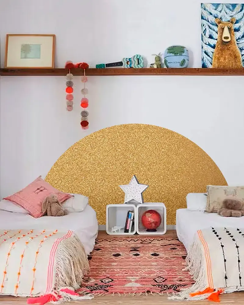 deco murale doree chambre enfant