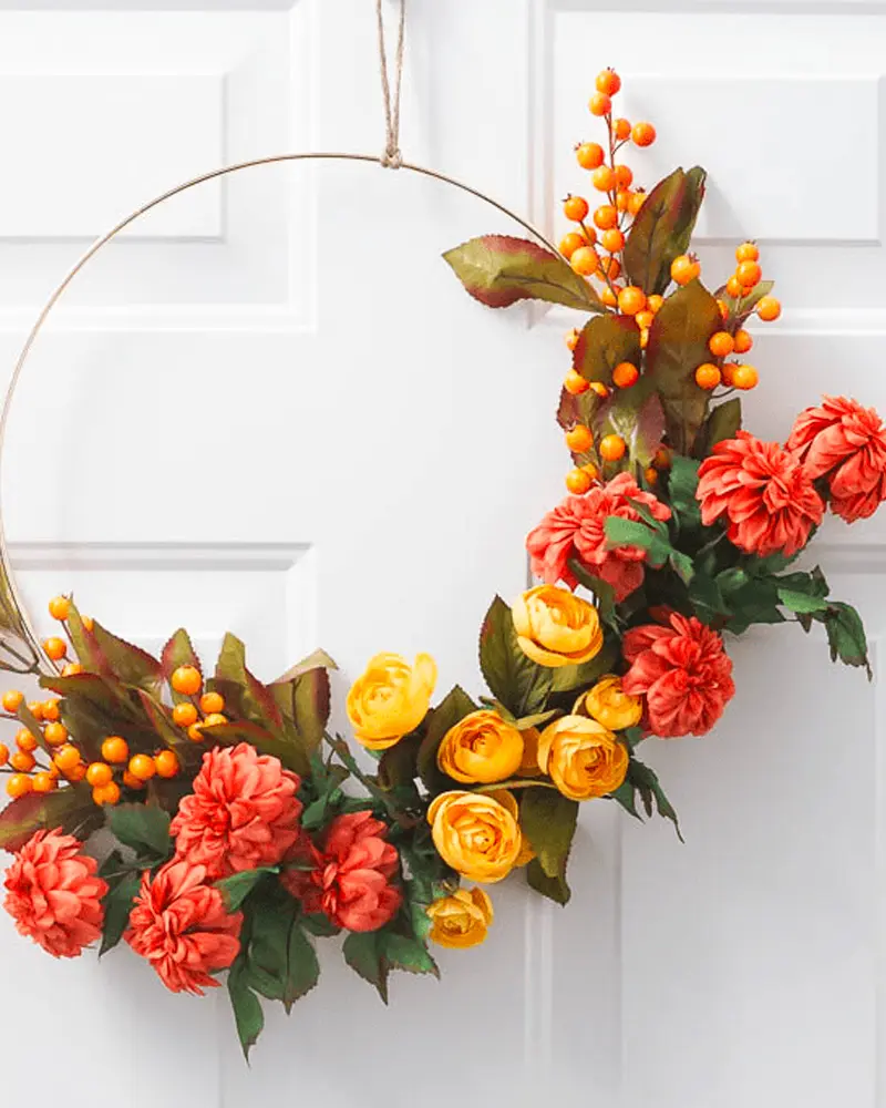 couronne murale automne diy