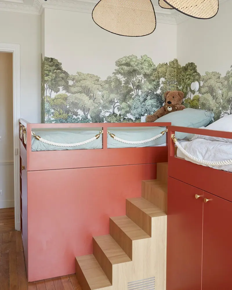 deco chambre enfant double rangement