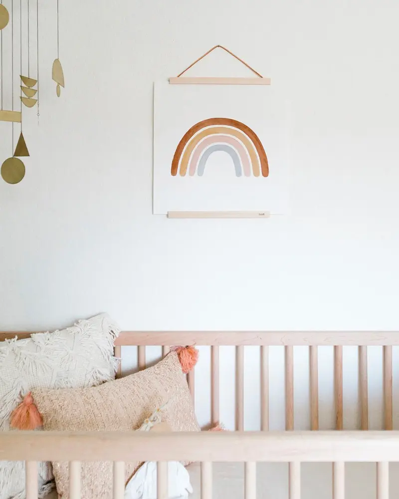 affiche arc en ciel deco chambre enfant