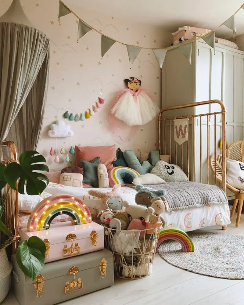 lit dore deco chambre enfant