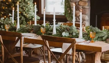 deco table noel bois