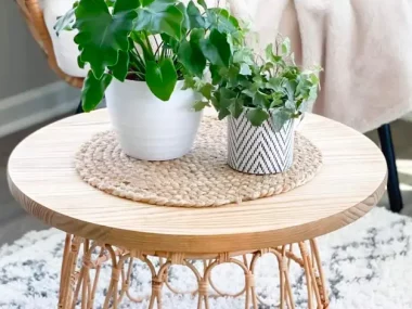 fabriquer table appoint diy