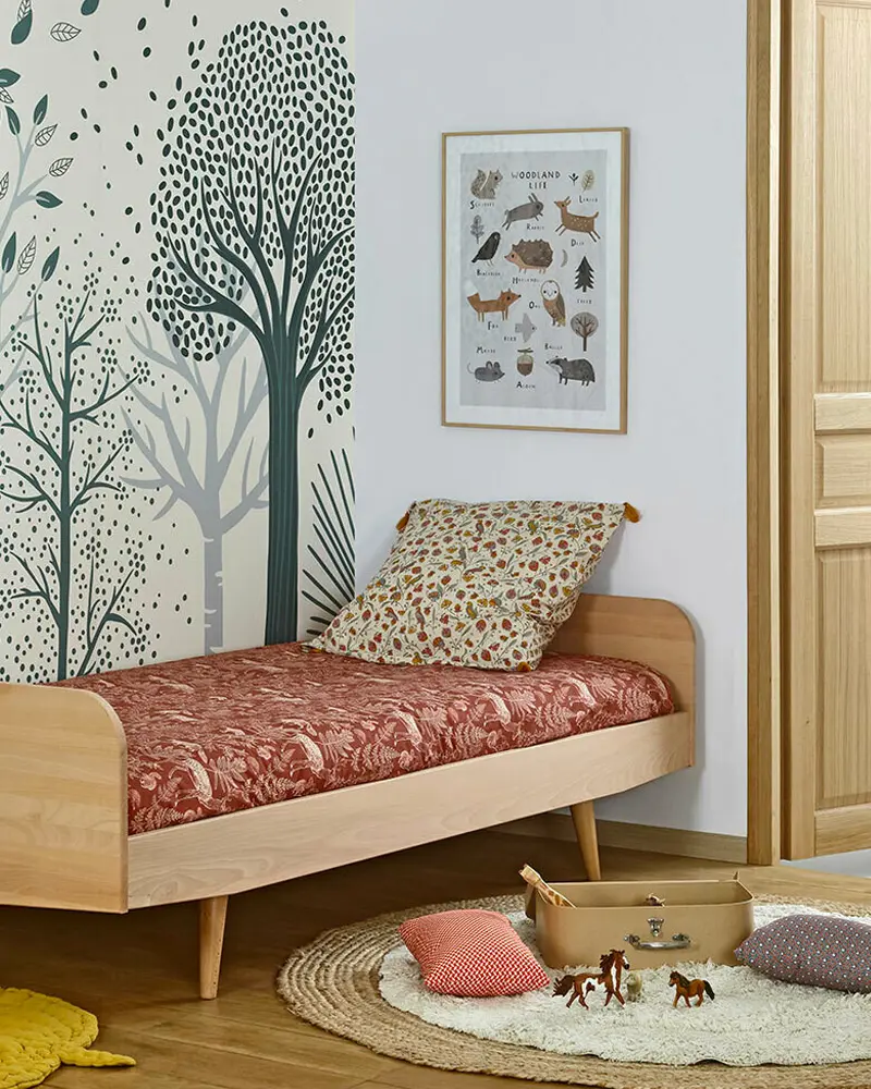 deco chambre enfant scandinave bois