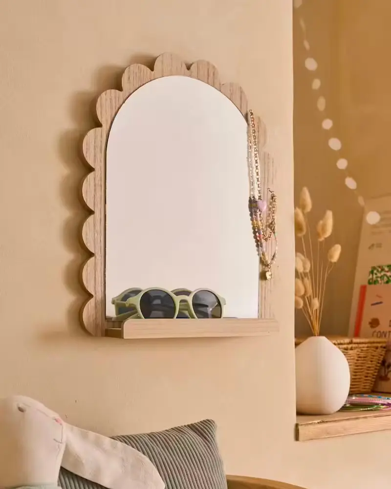 miroir enfant feston bois
