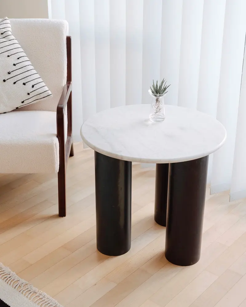 table appoint diy moderne tuyaux