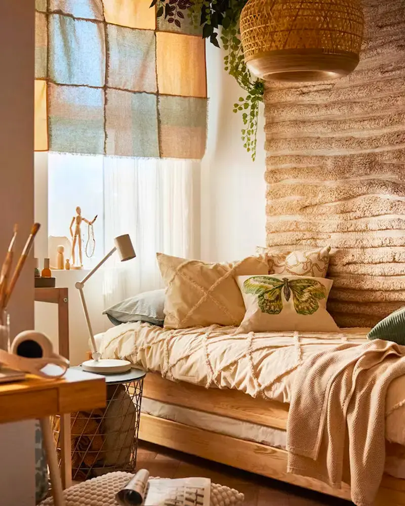 deco chambre enfant boheme bois