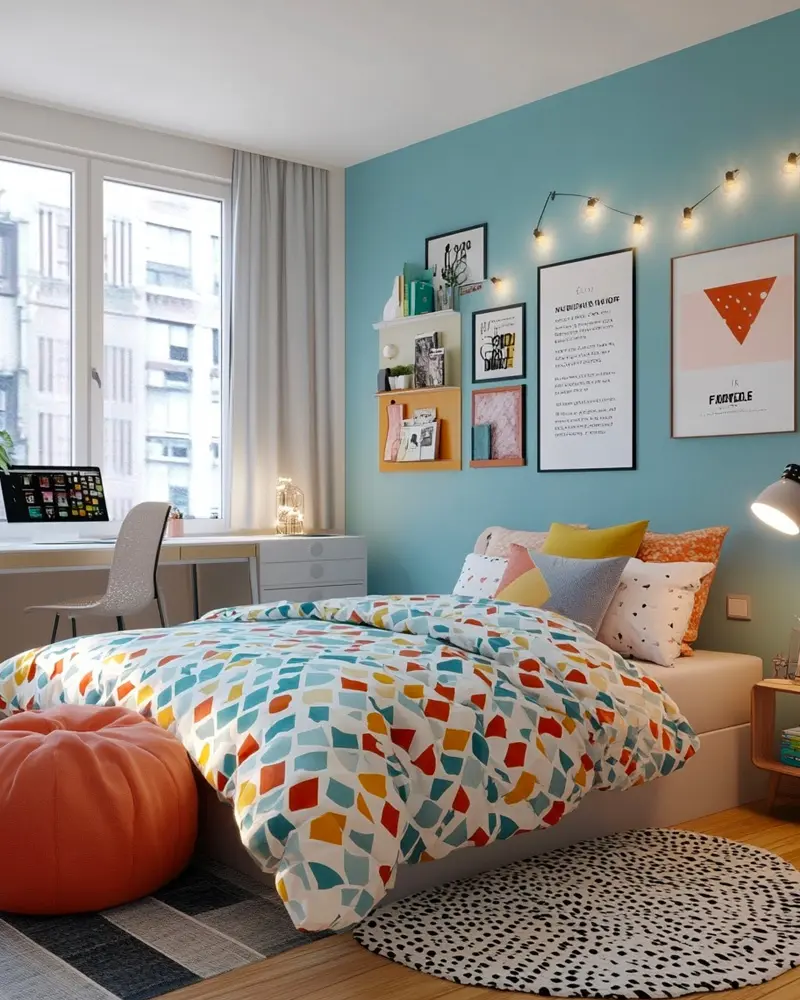 deco chambre enfant moderne colorée