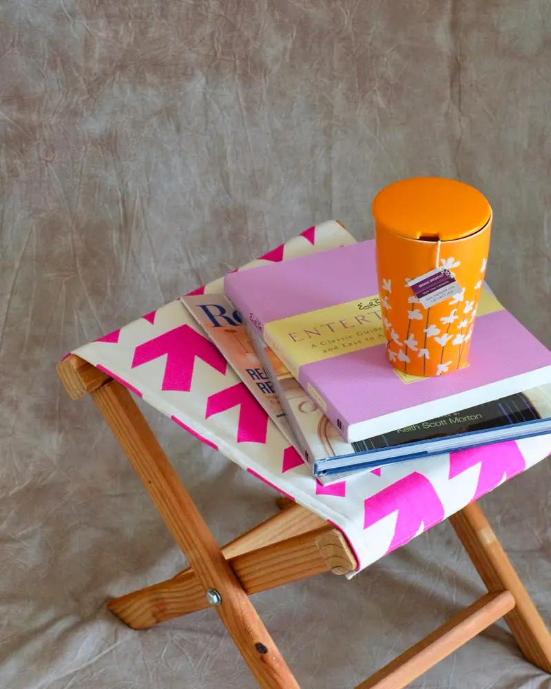 tabouret pliant diy tissu