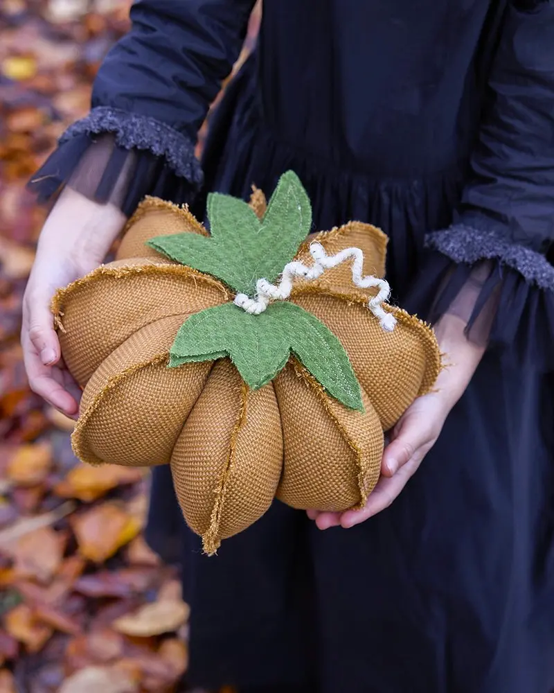 citrouille halloween diy tissu