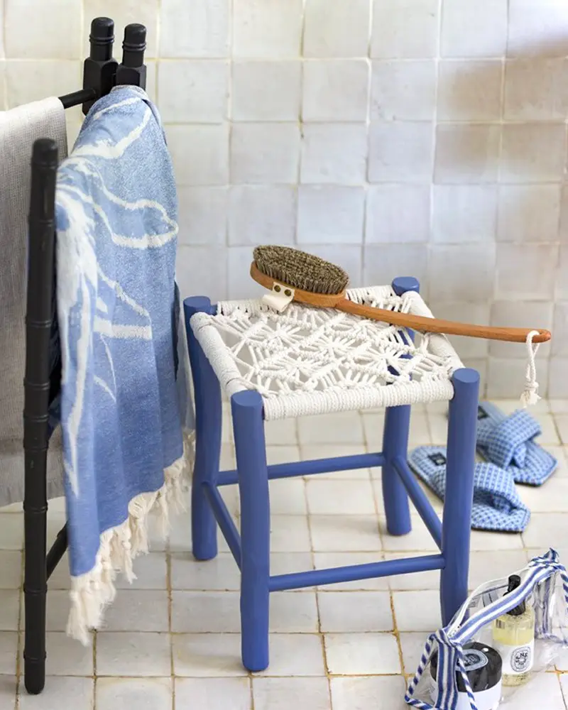 tabouret diy macrame