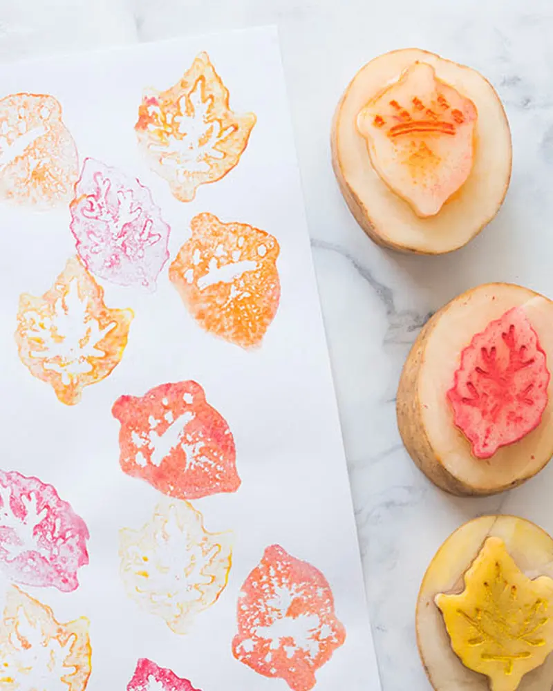 tampon diy pomme de terre
