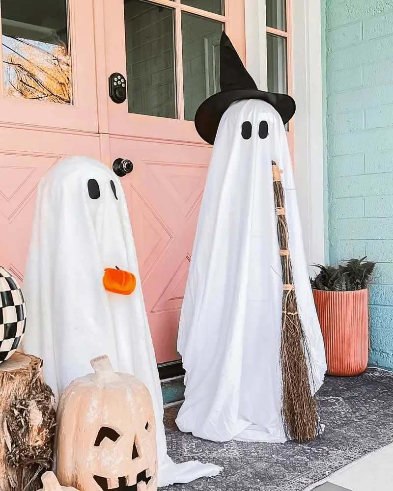fantôme porte diy halloween