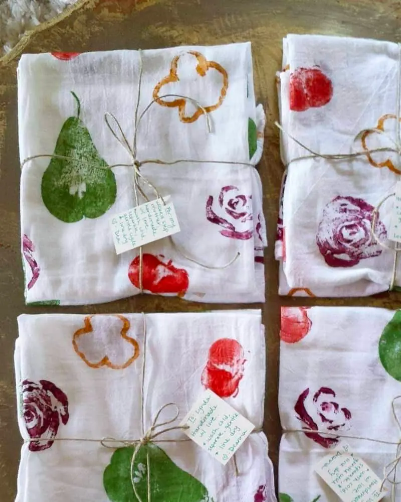tampon diy legume fruit