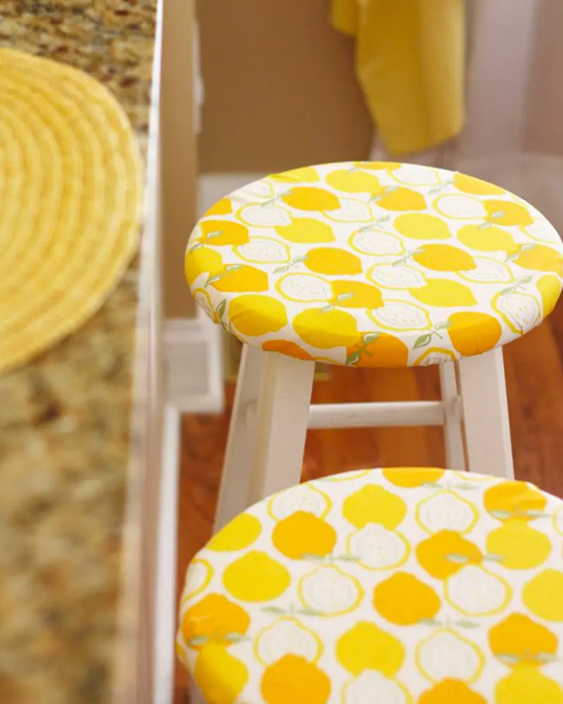 tabouret tissu diy
