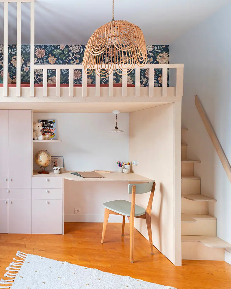 deco chambre enfant moderne nature