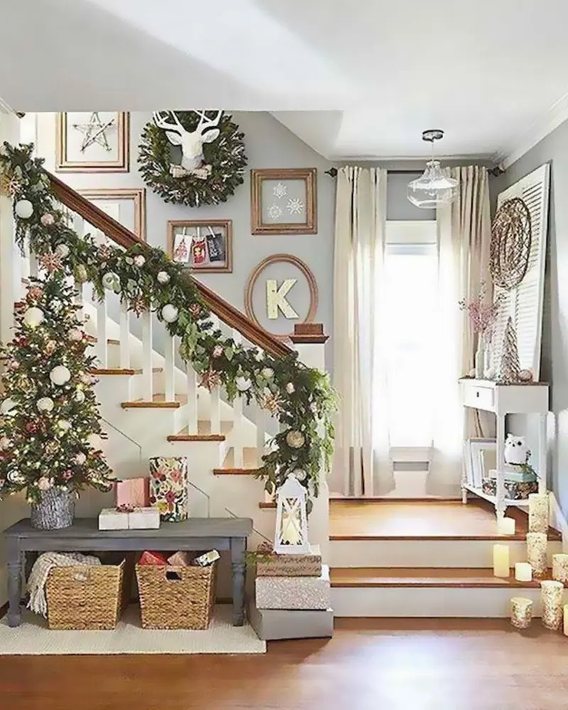 deco entree noel nature