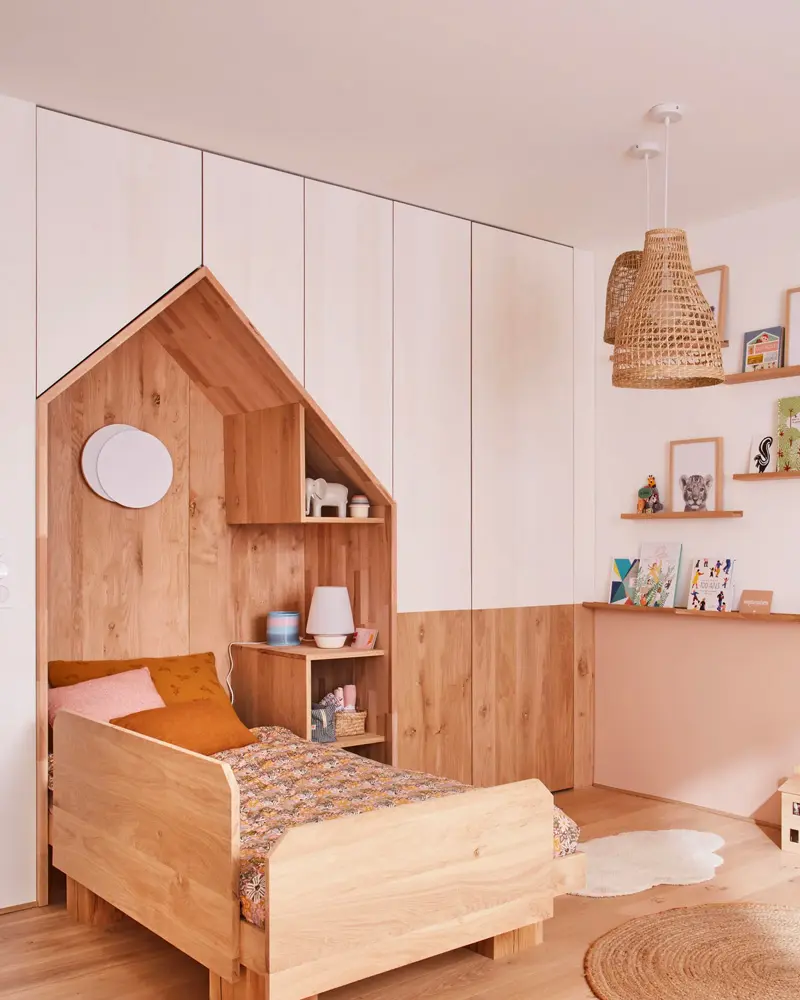 deco chambre enfant nature moderne bois