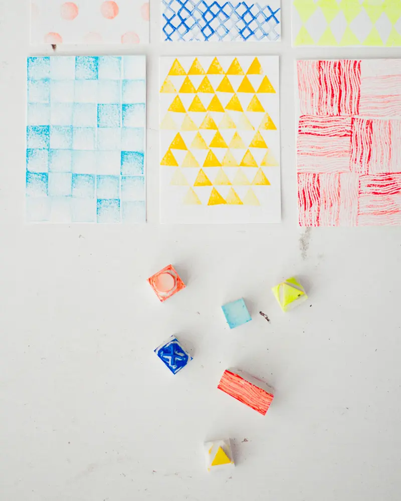 tampon diy gomme