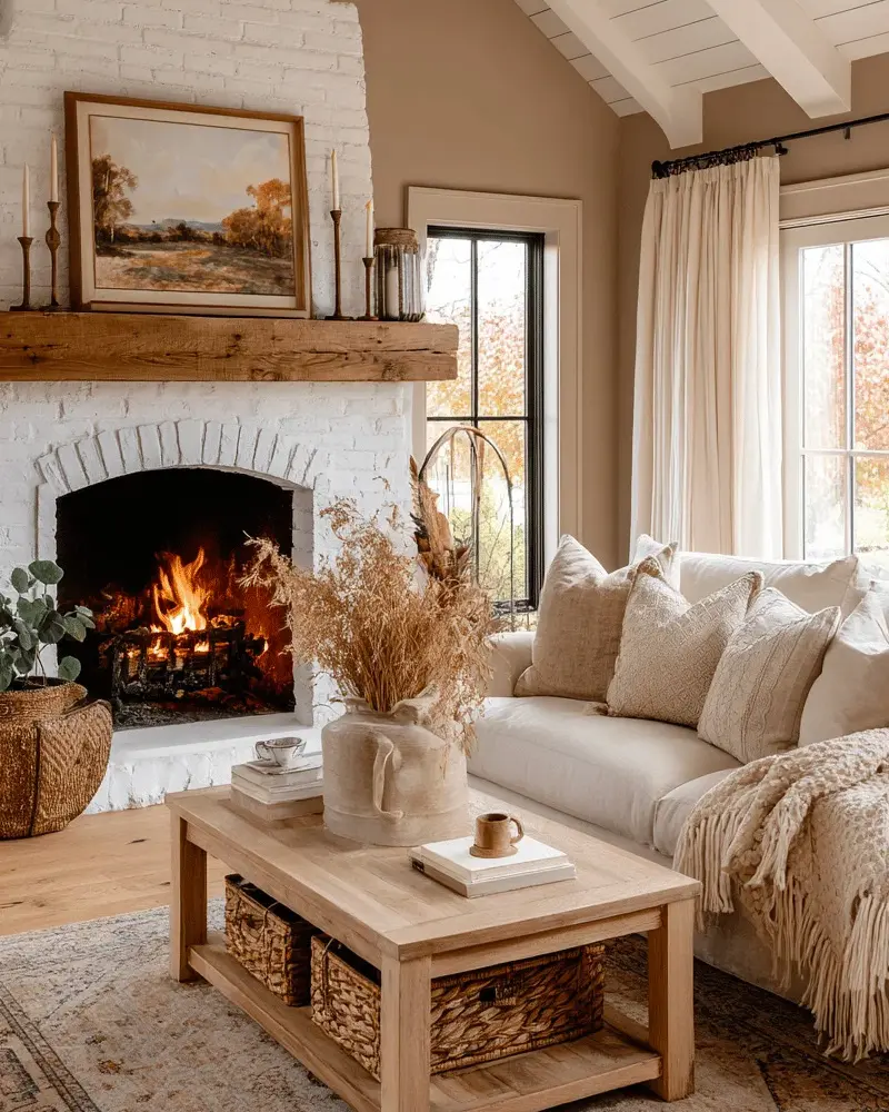 deco cheminee nature