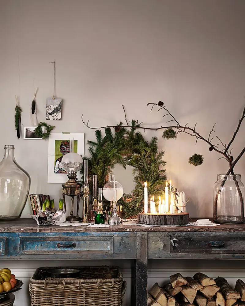 deco noel nature bois