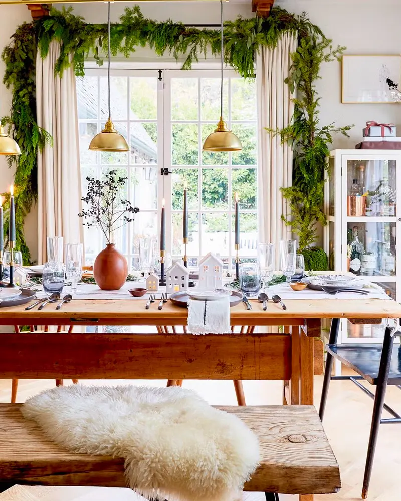 deco table noel bois