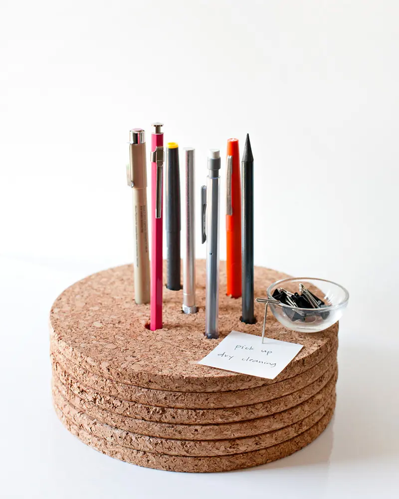pot crayon diy dessous de plat