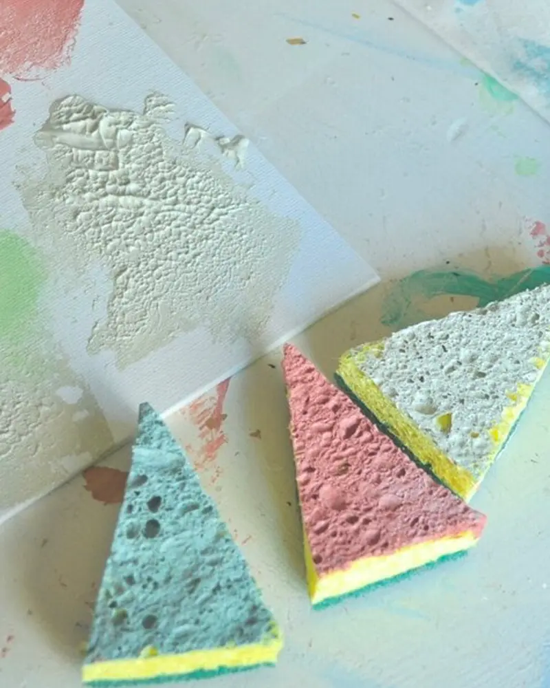 tampon diy éponge