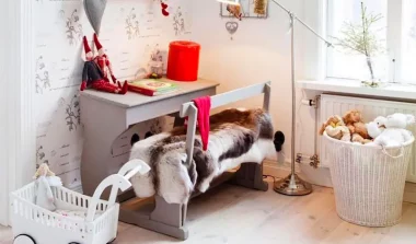 deco chambre enfant fausse fourrure