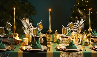 deco table noel dore