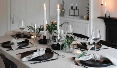 deco table noel noir