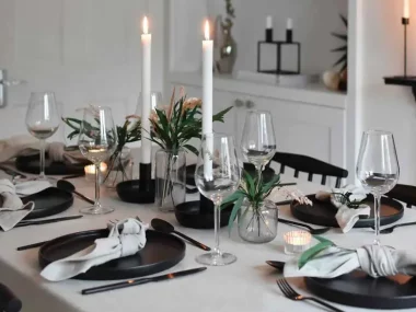 deco table noel noir