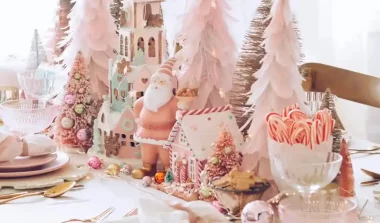 deco table noel rose