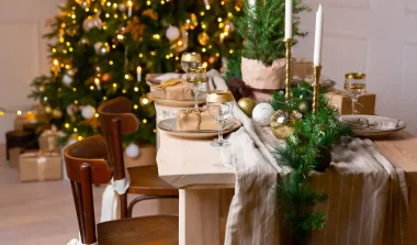 deco table noel vegetale