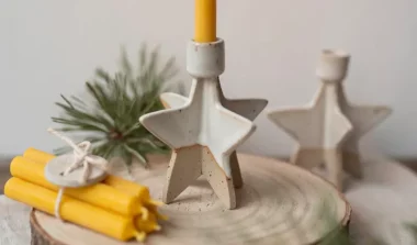 fabriquer bougeoir noel diy