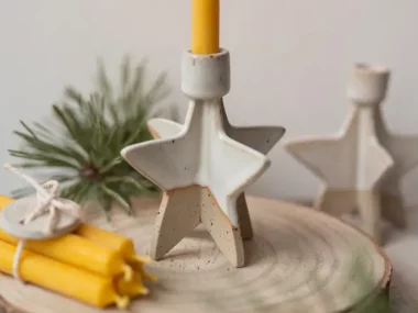 fabriquer bougeoir noel diy