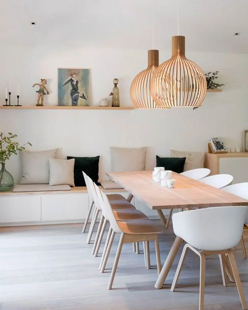 deco salle a manger nature minimaliste