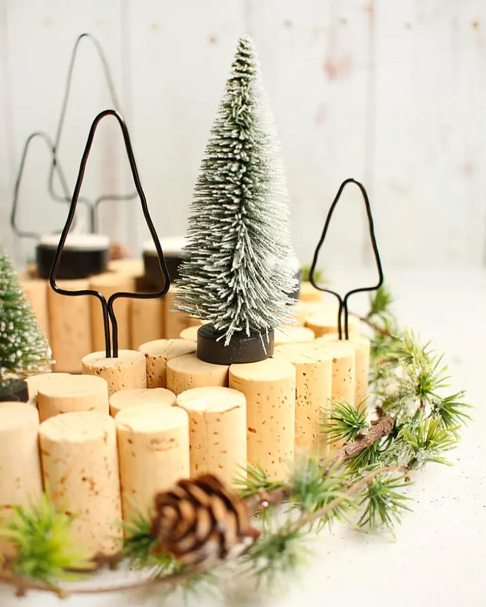 foret sapins bouchon liege diy