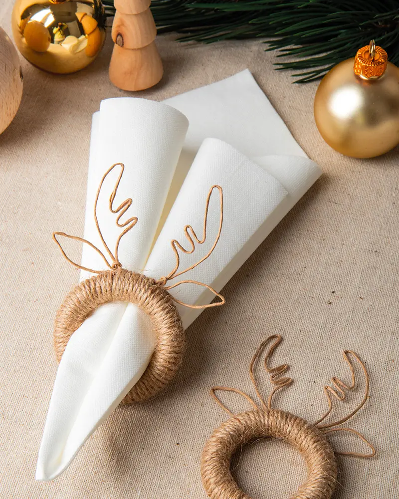 rond de serviette noel diy renne
