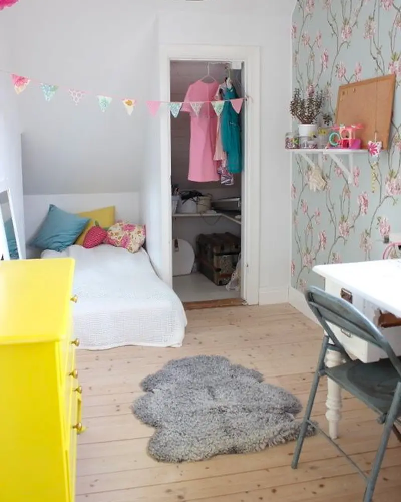 tapis fausse fourrure deco chambre enfant