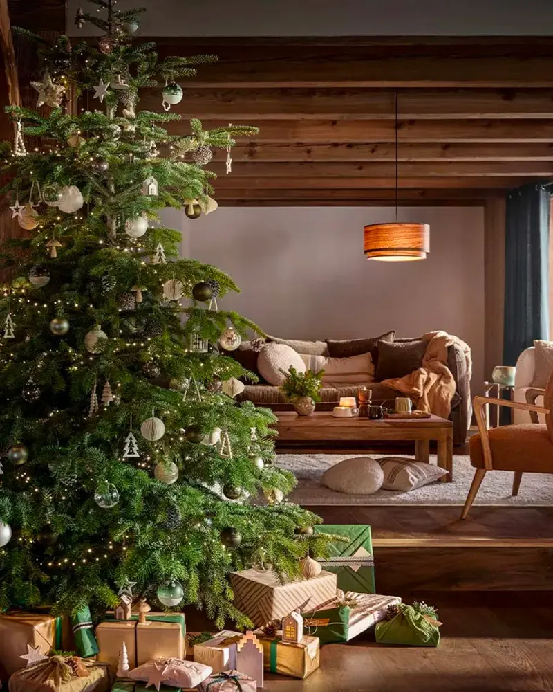 deco noel bois campagne
