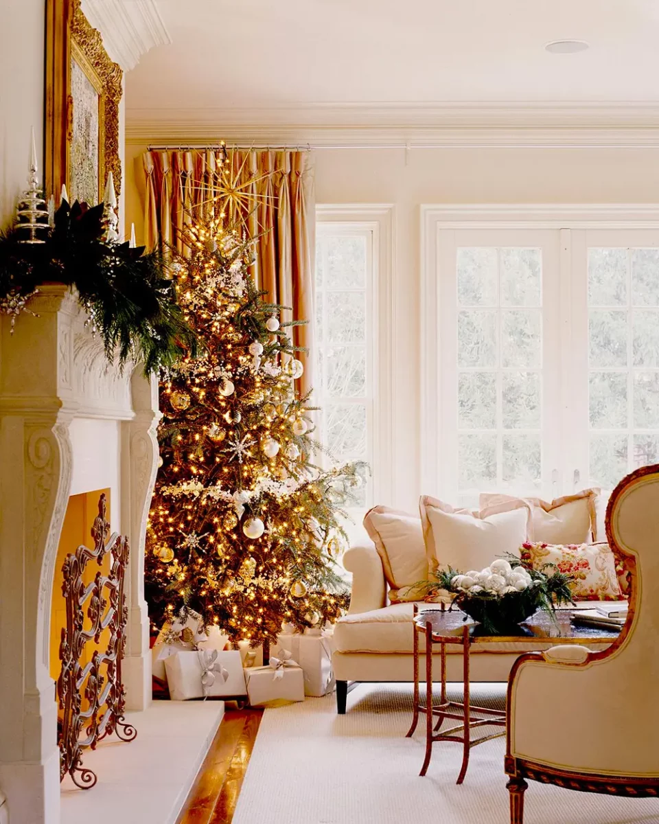 deco salon dore noel