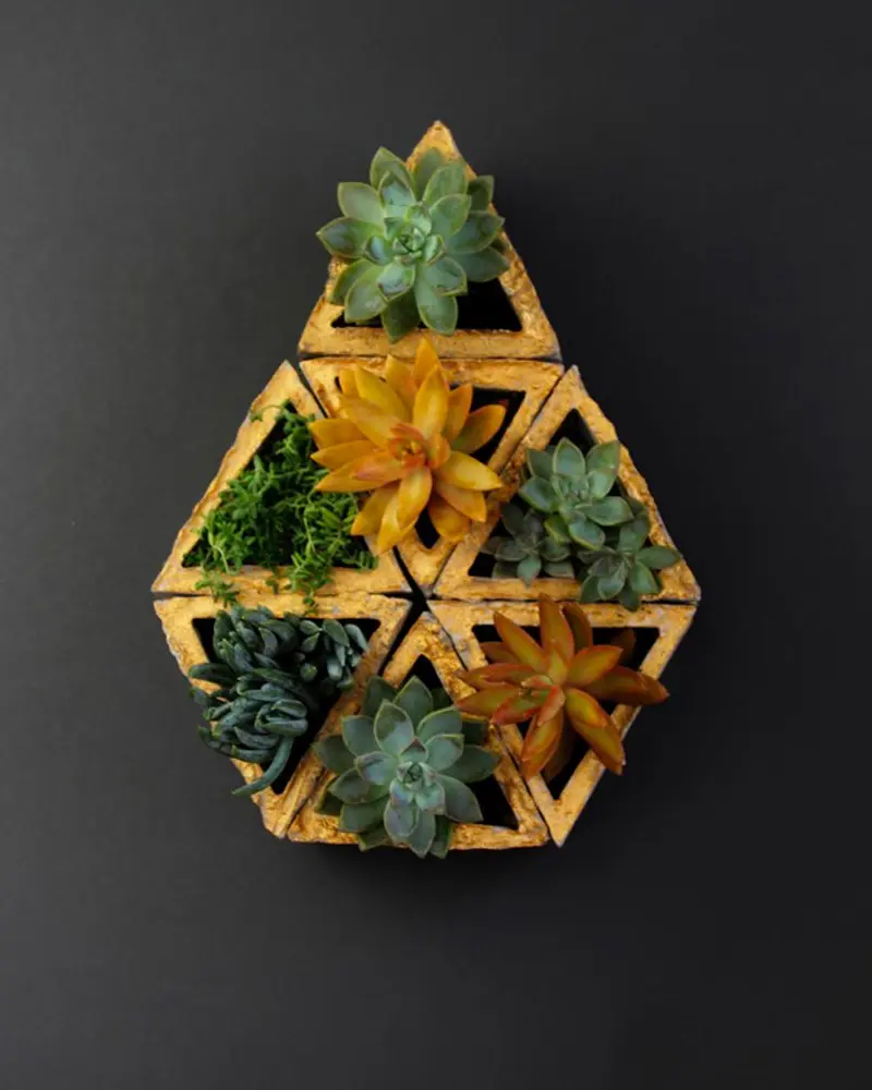 jardin mural diy beton